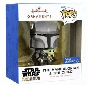 Hallmark x Funko POP! Star Wars MANDALORIAN & Child GROGU Christmas Ornament